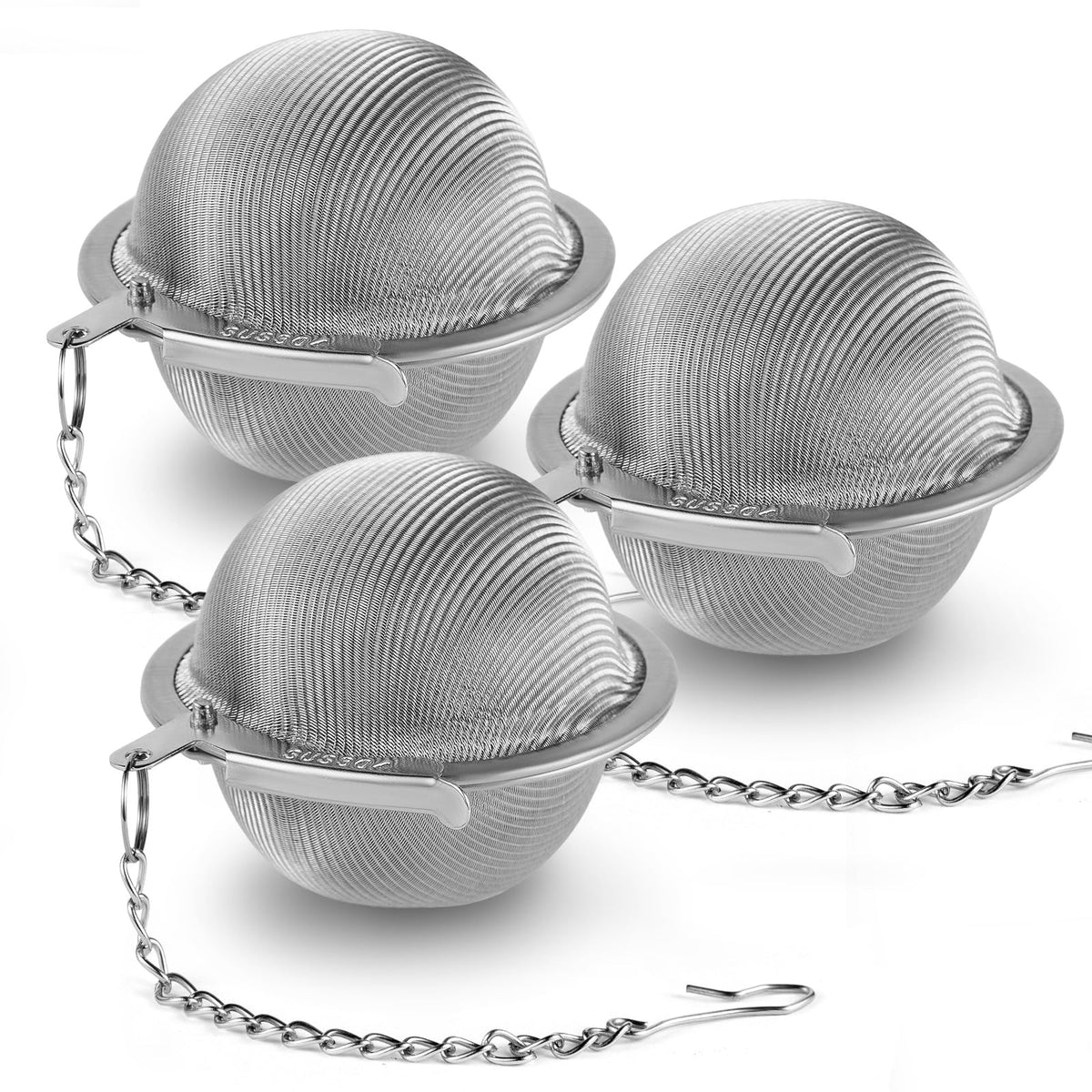 304 Stainless Steel Tea Ball Tea Holder Tea Infuser (3 Count)