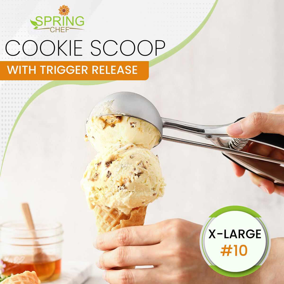 Extra Large Stainless Steel Cookie Scoop