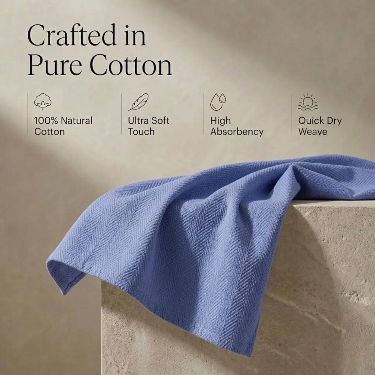Kitchen Towels Cotton Dish Towels 20”x30” (6 Count)