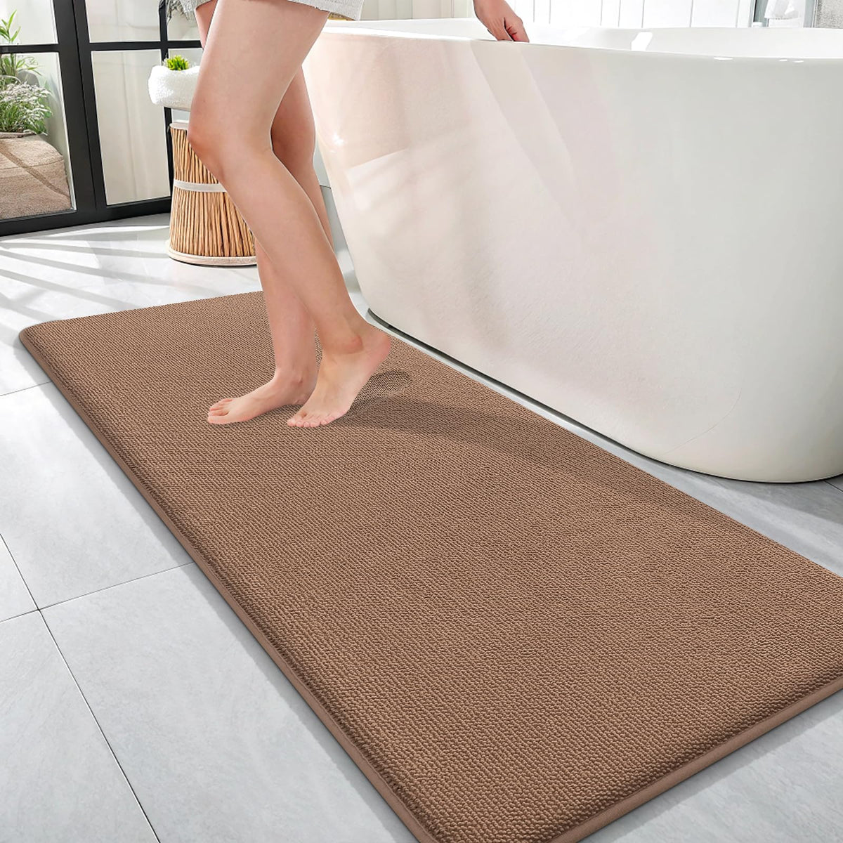 Memory Foam Bathroom Runner Rugs 47x17