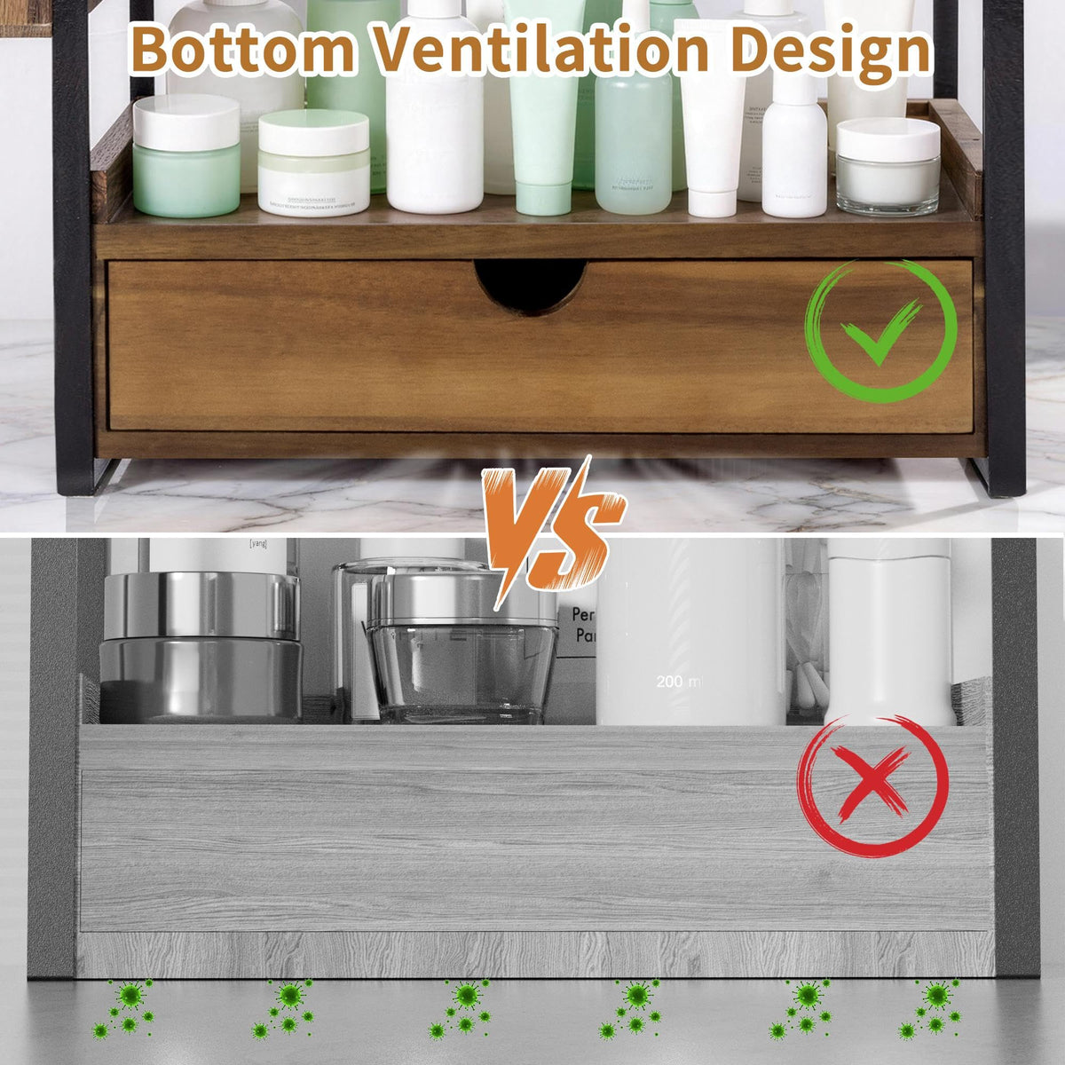 2 Tier Bathroom Counter Organizer