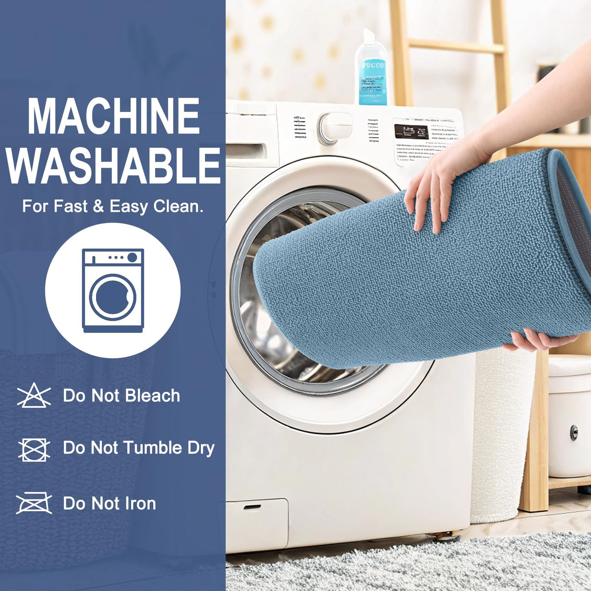 Memory Foam Small Bathroom Rugs 24x16