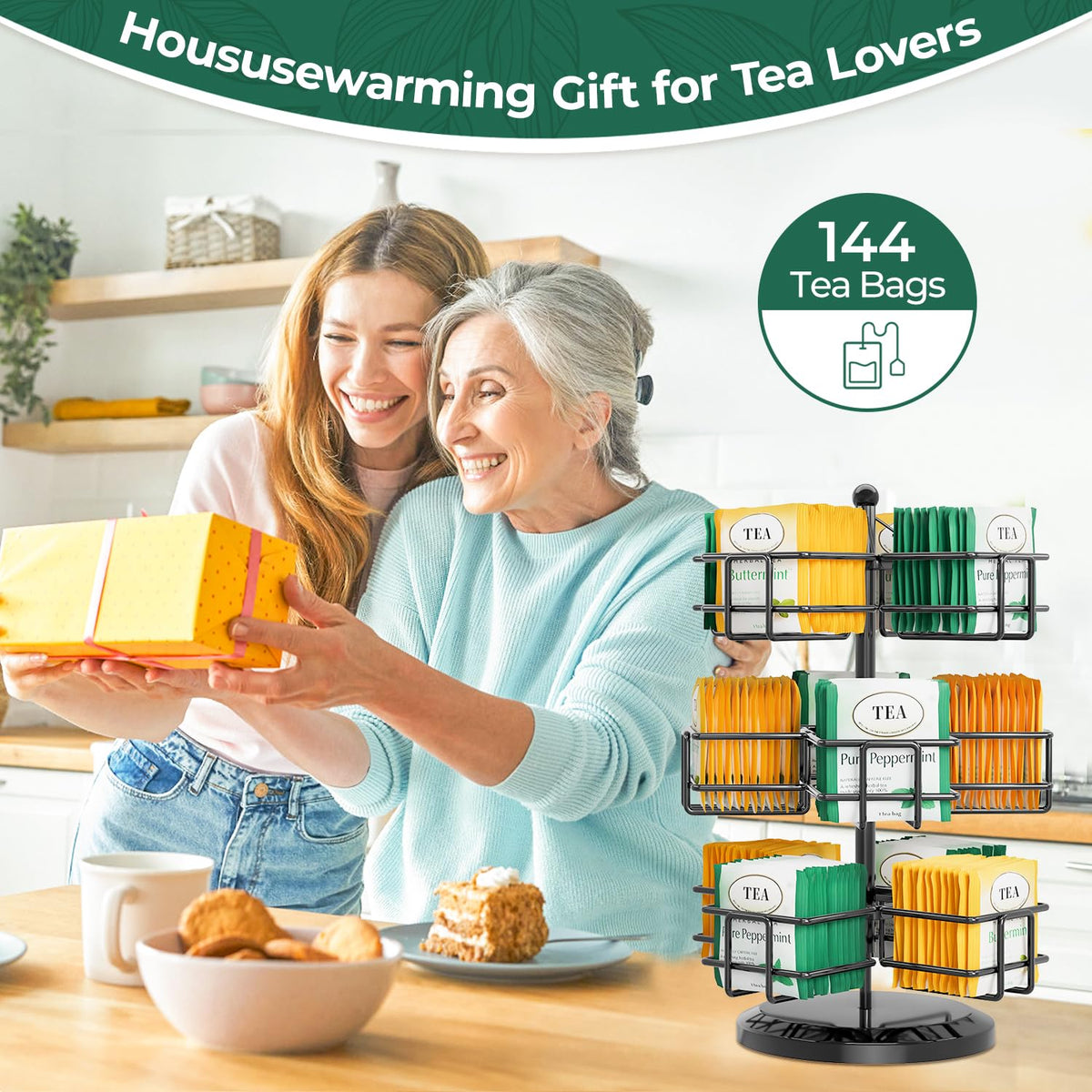 Tea Bag Holder Organizer for Counter