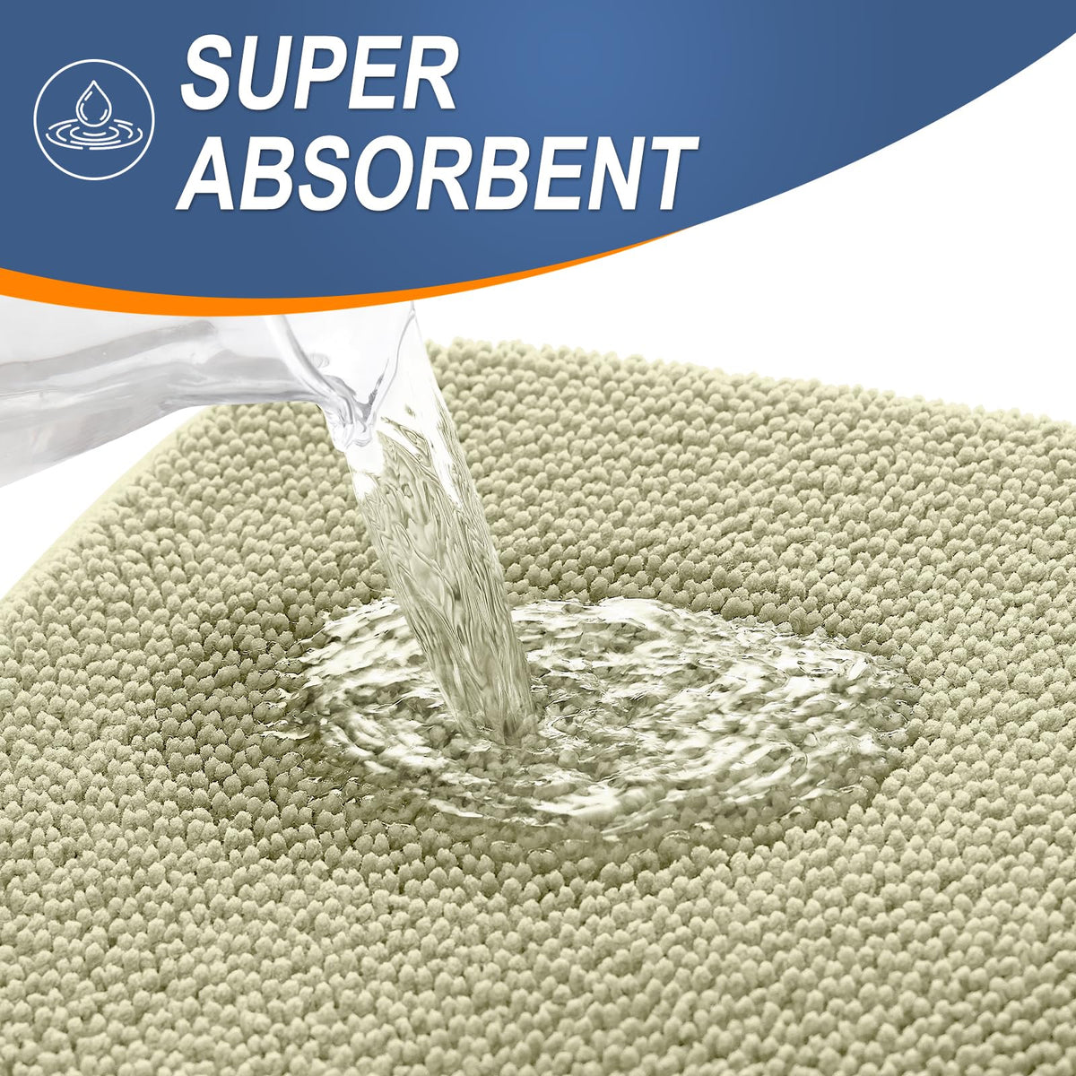 Memory Foam Small Bathroom Rugs 24x16