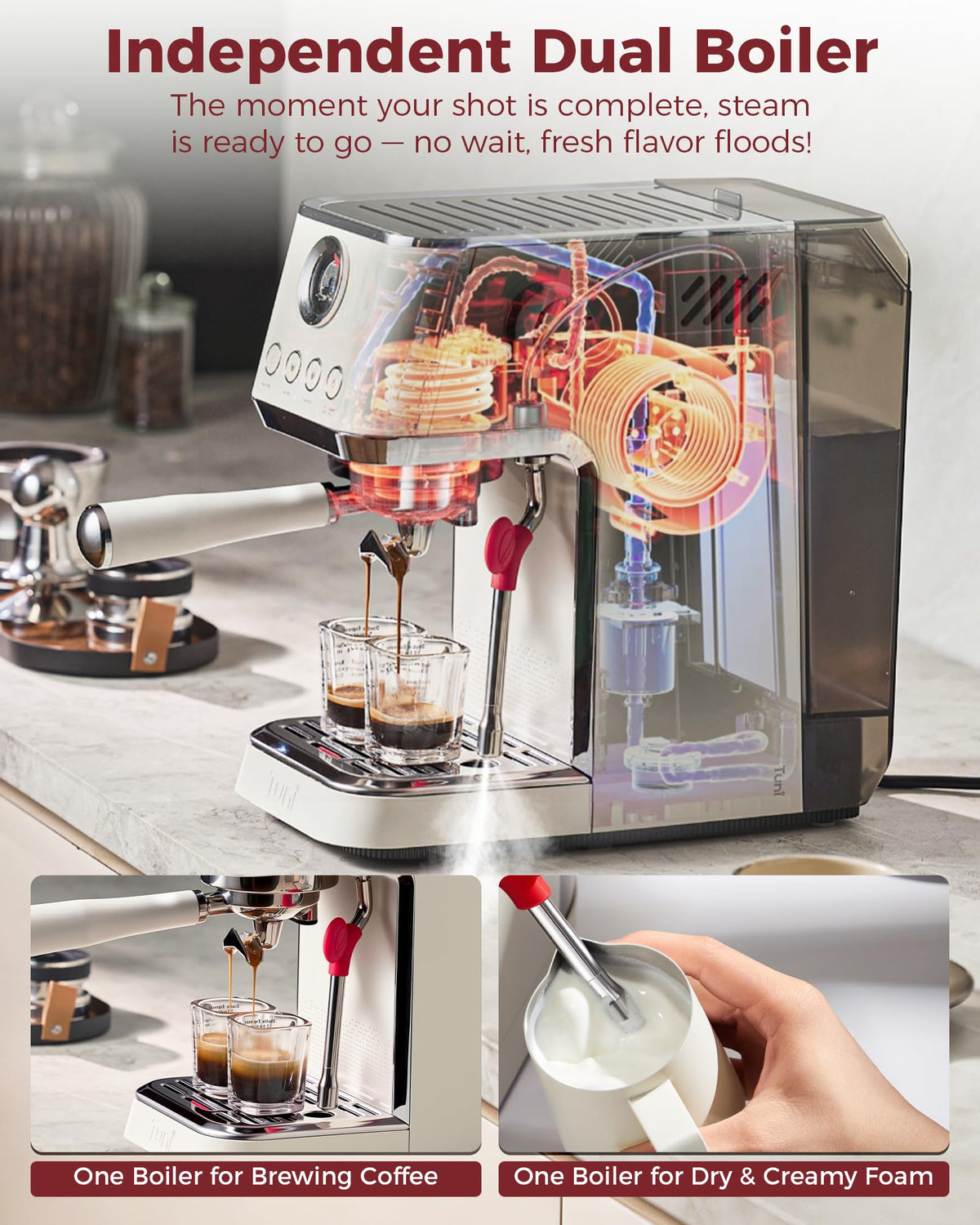 E2 Gen3 Espresso Machine with G1 Conical Burr Coffee Grinder