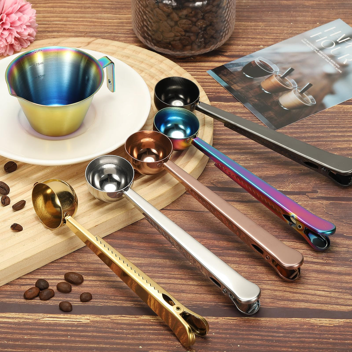 3 PCS Coffee Scoop with Clip