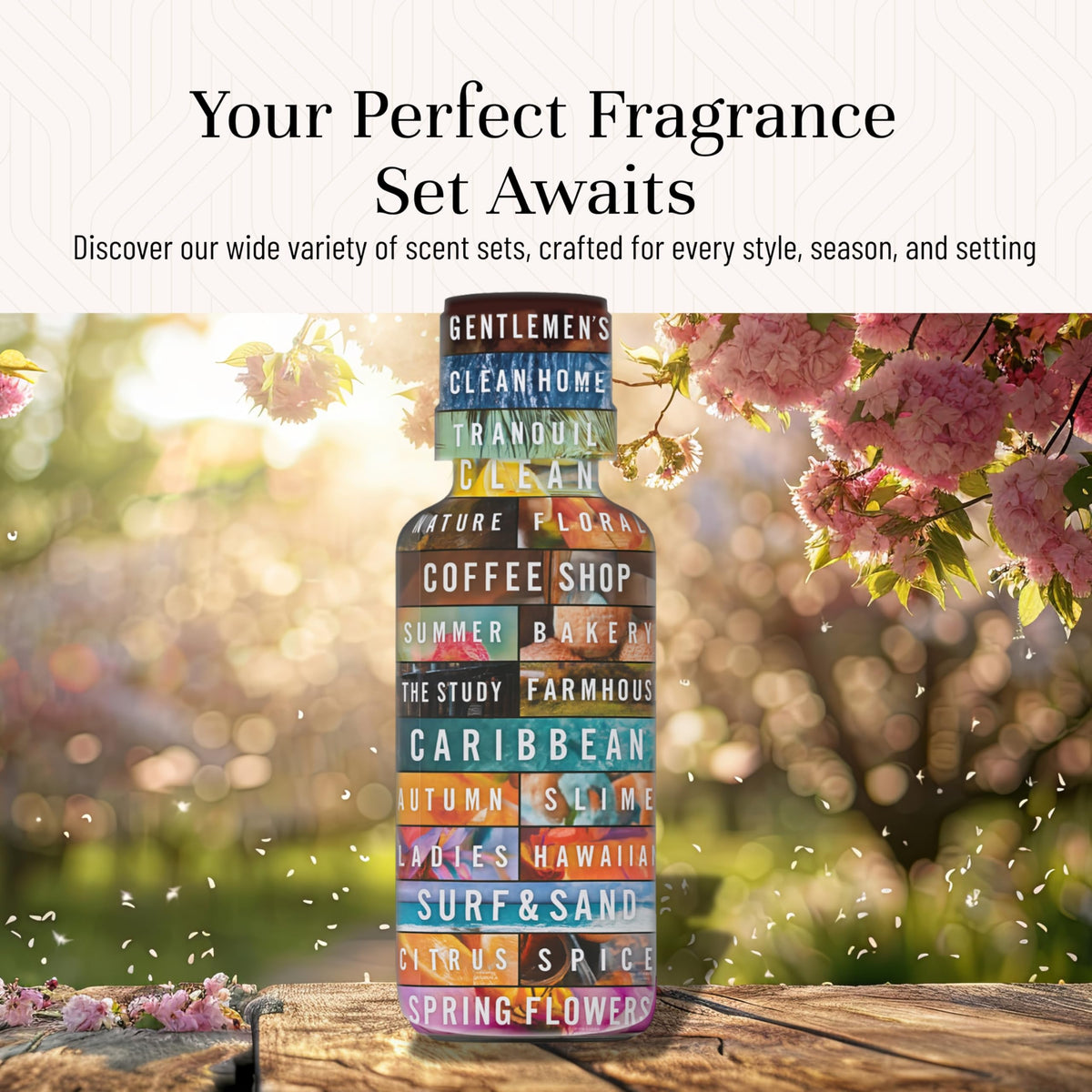 Fragrance Oils for Diffusers for Home Spring Set Fragrance Scents for Candle Making (2.04 Fl Oz)
