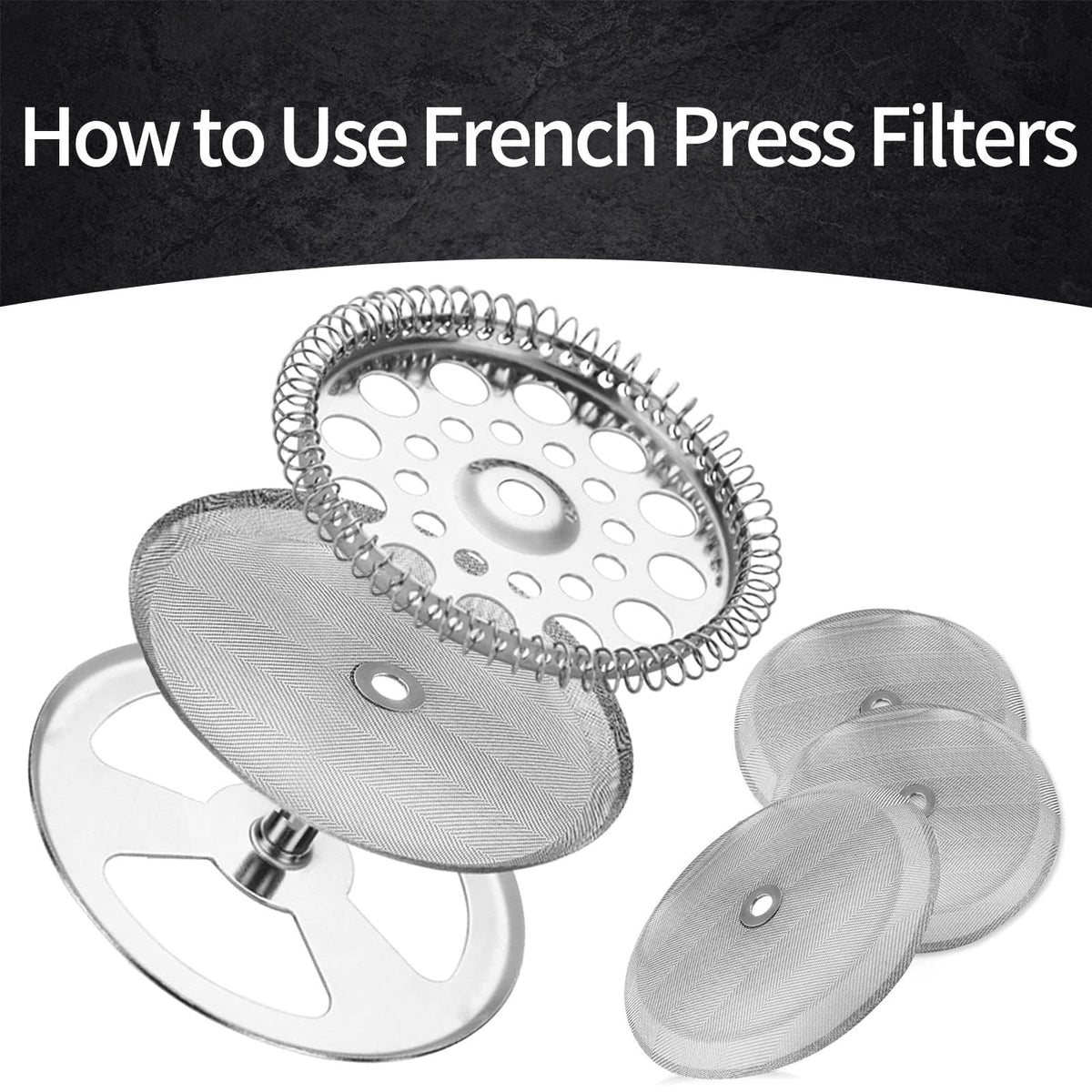 8 Pieces French Press Filter Replacements (8 Count)