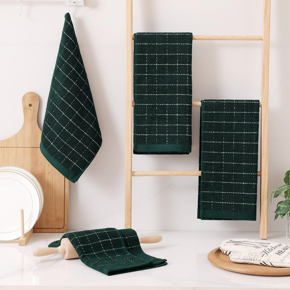 100% Cotton Terry Kitchen Towels (12 Count)
