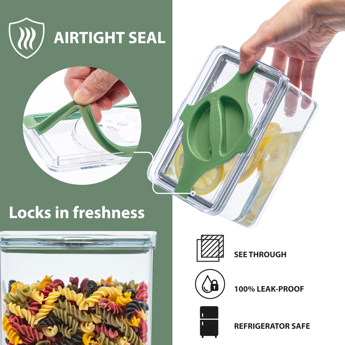 Airtight Pantry Storage Container 5 PC Set Twist (5 Count)