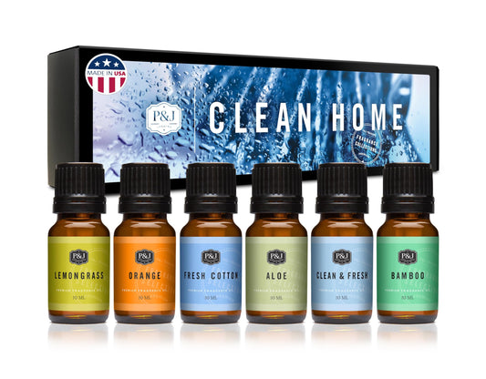 P&J Fragrance Oil Clean Home Set (2.04 Fl Oz)