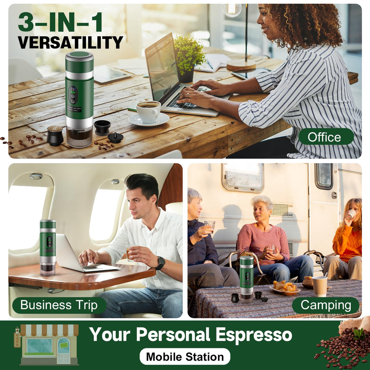 Portable Coffee Maker with Removeable Battery