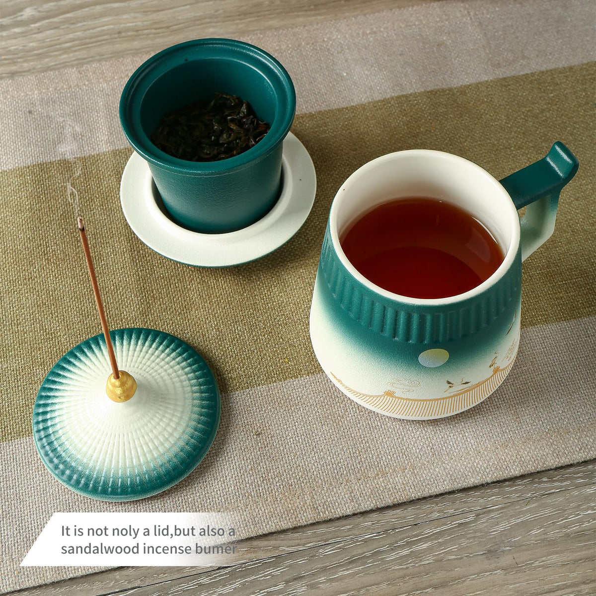 Loose Leaf Tea Cup with Infuser and Lid