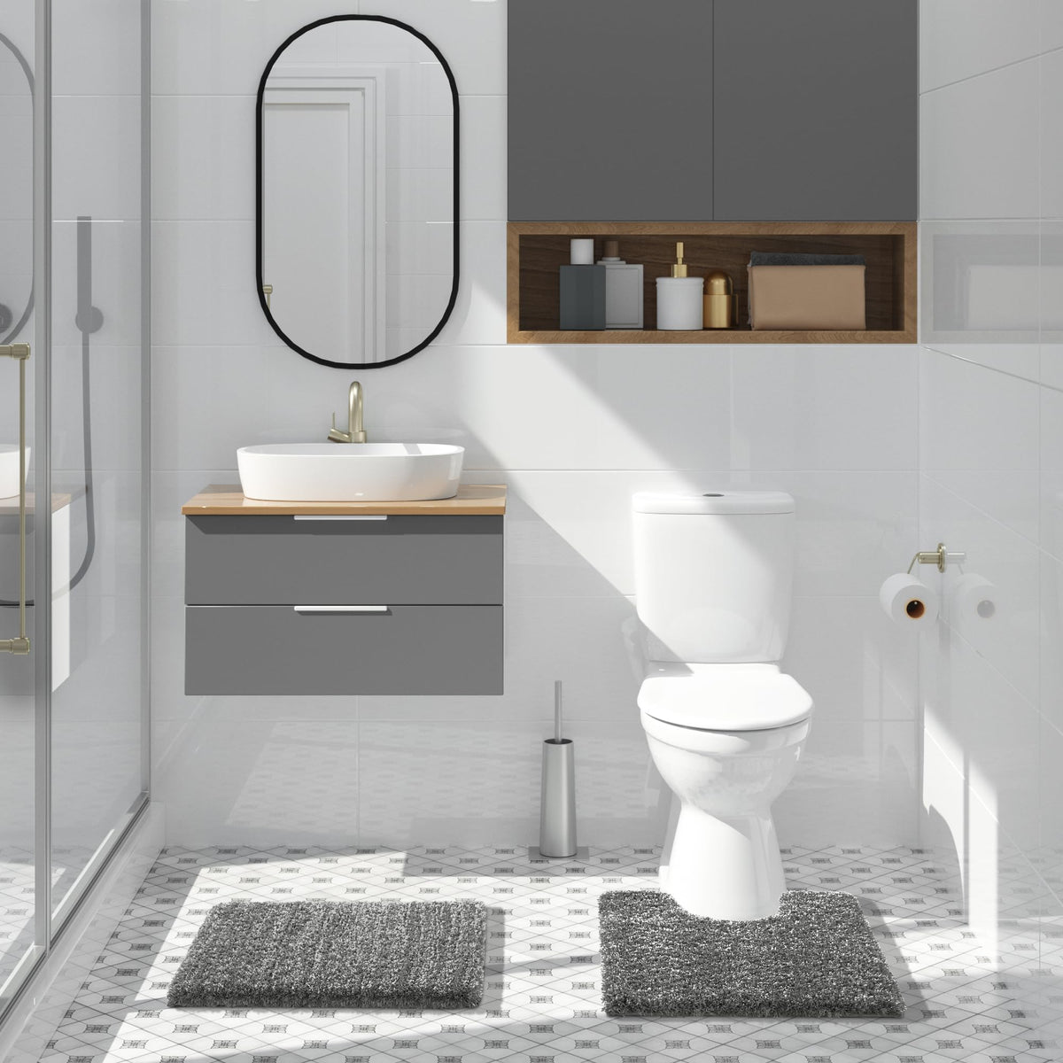 Bathroom Rugs Non Slip Washable