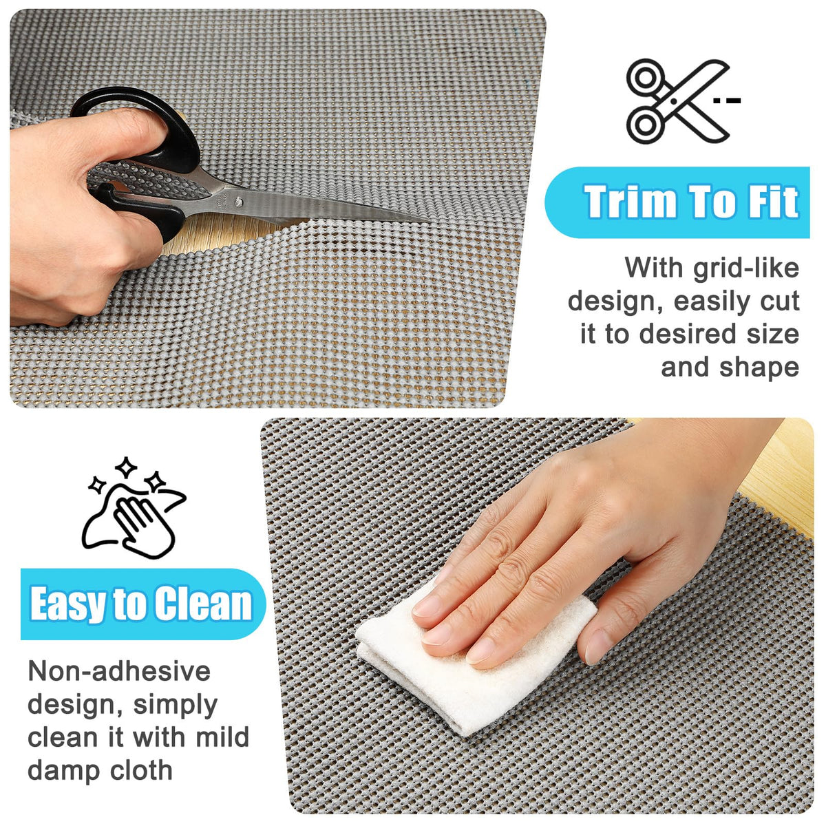 Non Slip Shelf Cabinet and Drawer Liner (600 Sq Ft)