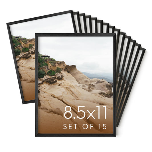 8.5x11 Black Metal Picture Frames
