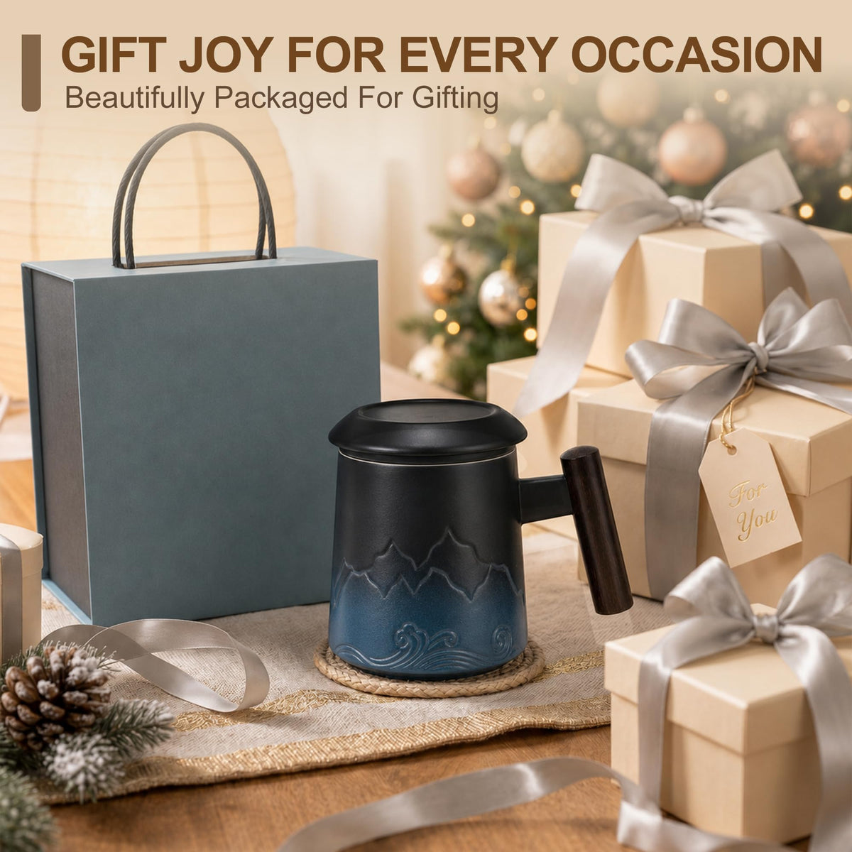 Tea Cup with Infuser and Lid