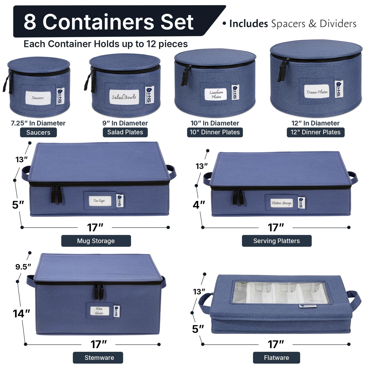 China Storage Hard Shell Containers 8 (8 Count)