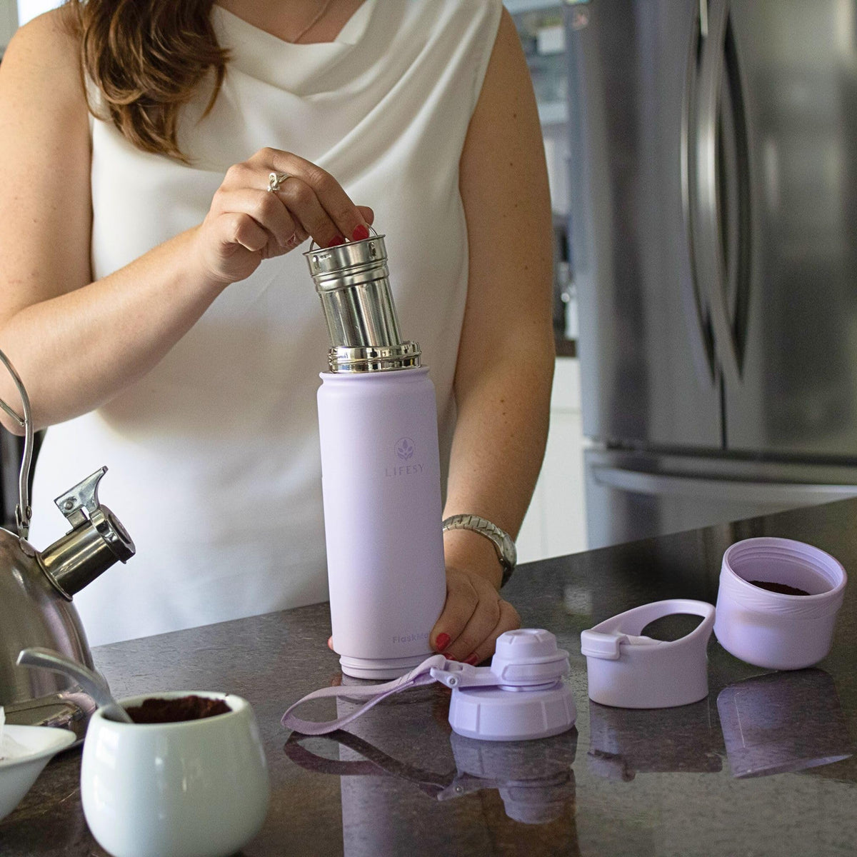 Tea Infuser Bottle & Cold Brew Travel Bottle
