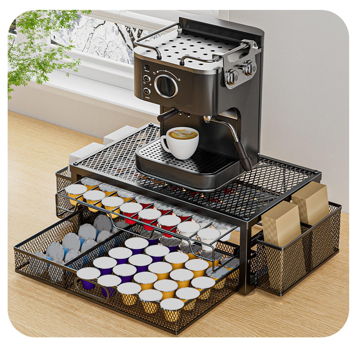 2 Tier Coffee Pod Holder Organizer