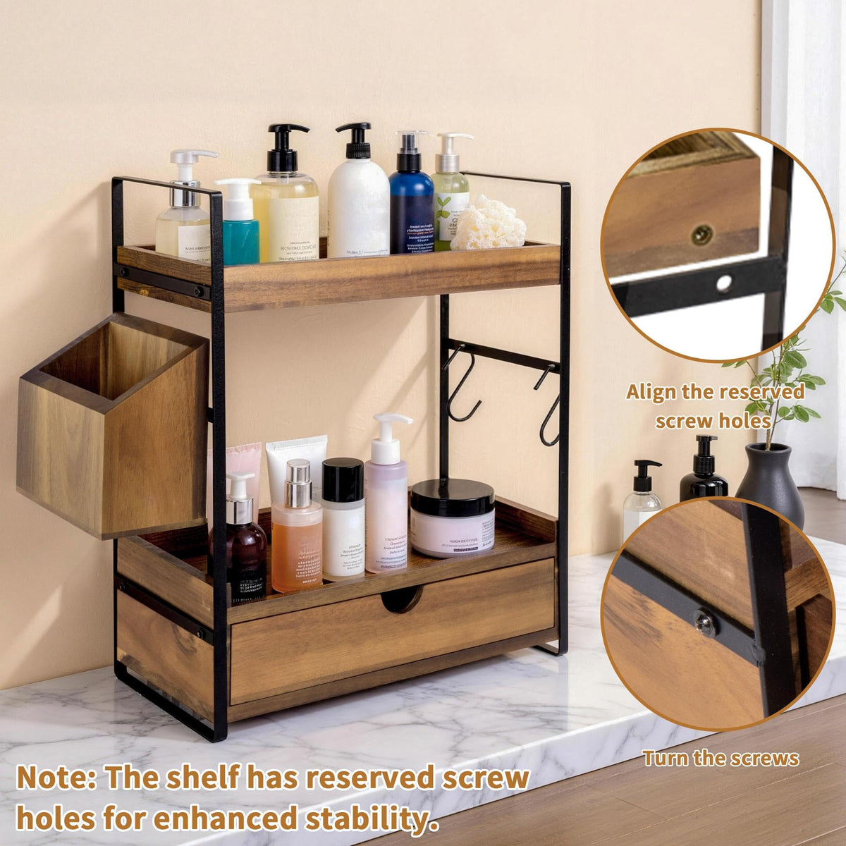2 Tier Bathroom Counter Organizer