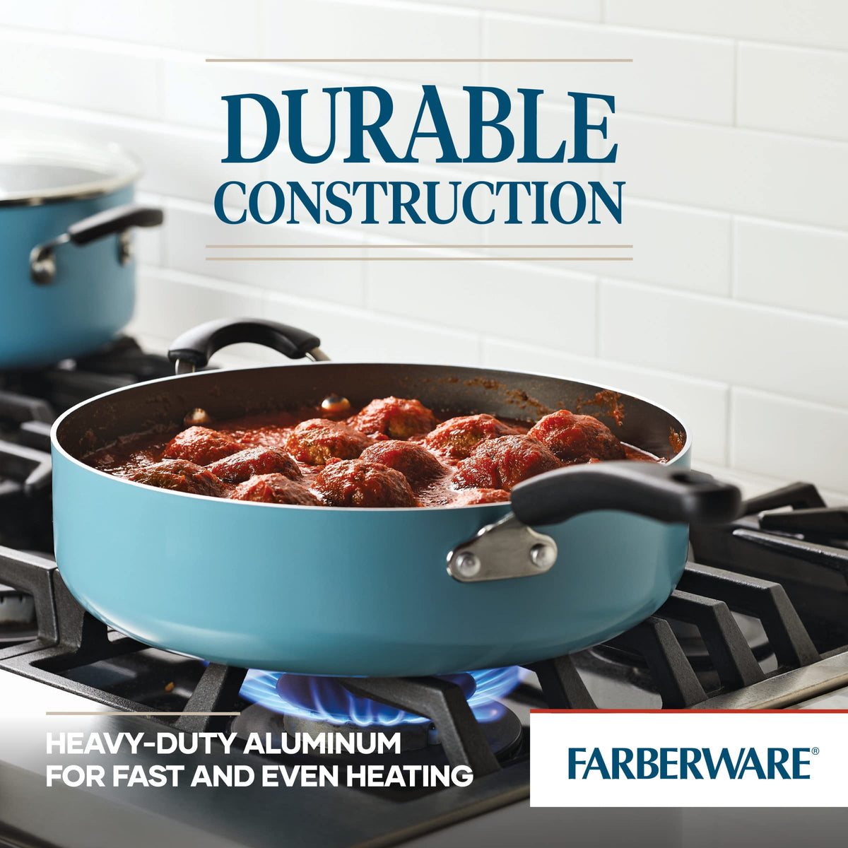 Cookstart DiamondMax Nonstick Jumbo Cooker with Lid and Helper Handle