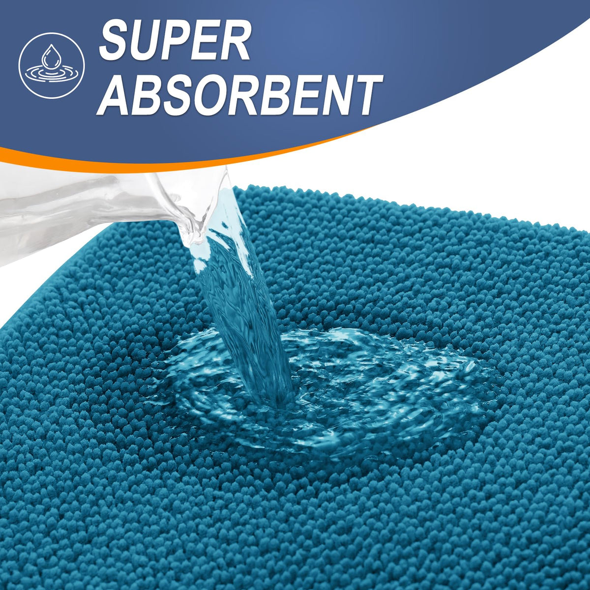 Memory Foam Small Bathroom Rugs 24x16