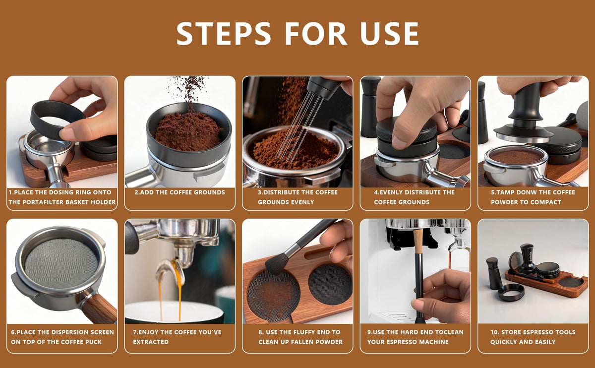 8 PCS Espresso Accessories Kit