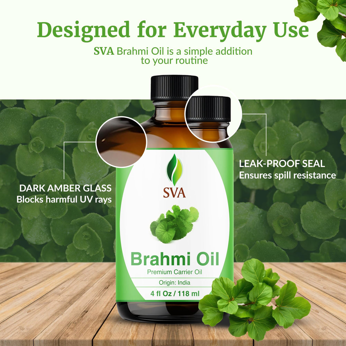 SVA Brahmi Carrier Oil (4 Fl Oz)