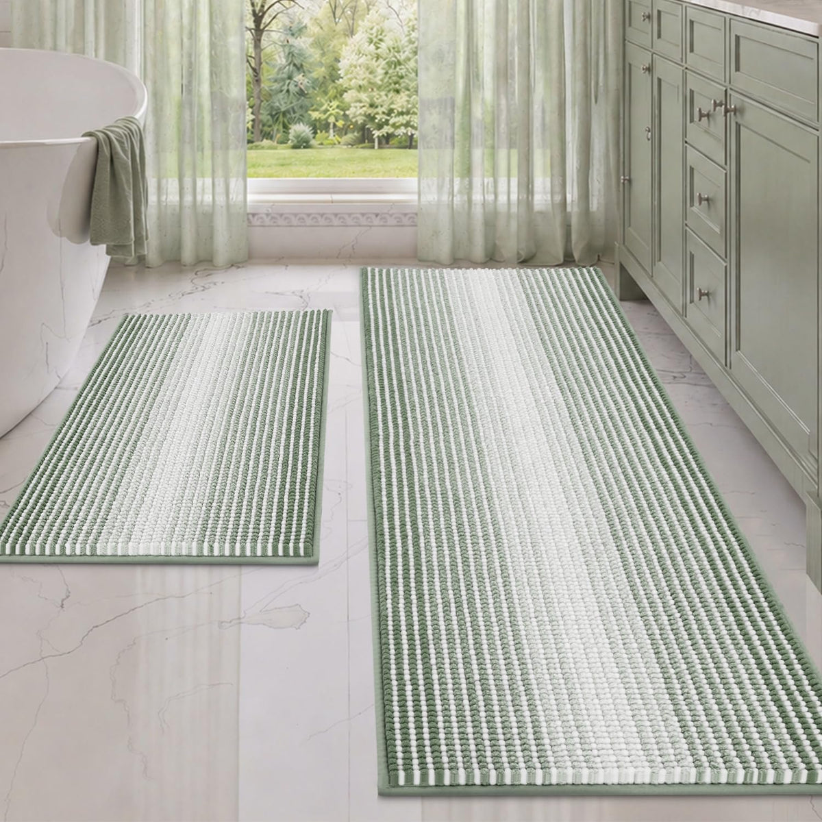 Bathroom Rugs Sets 2 Piece (12.85 Sq Ft)