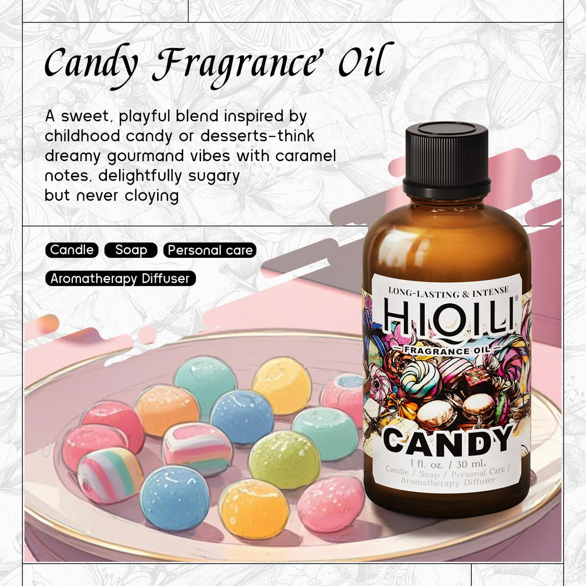 Candy Fragrance Oil for Diffusers for Home