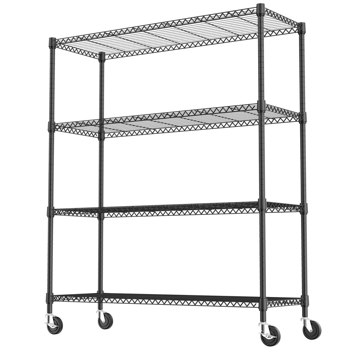4 Tiers Storage Shelves Load 1400LBS