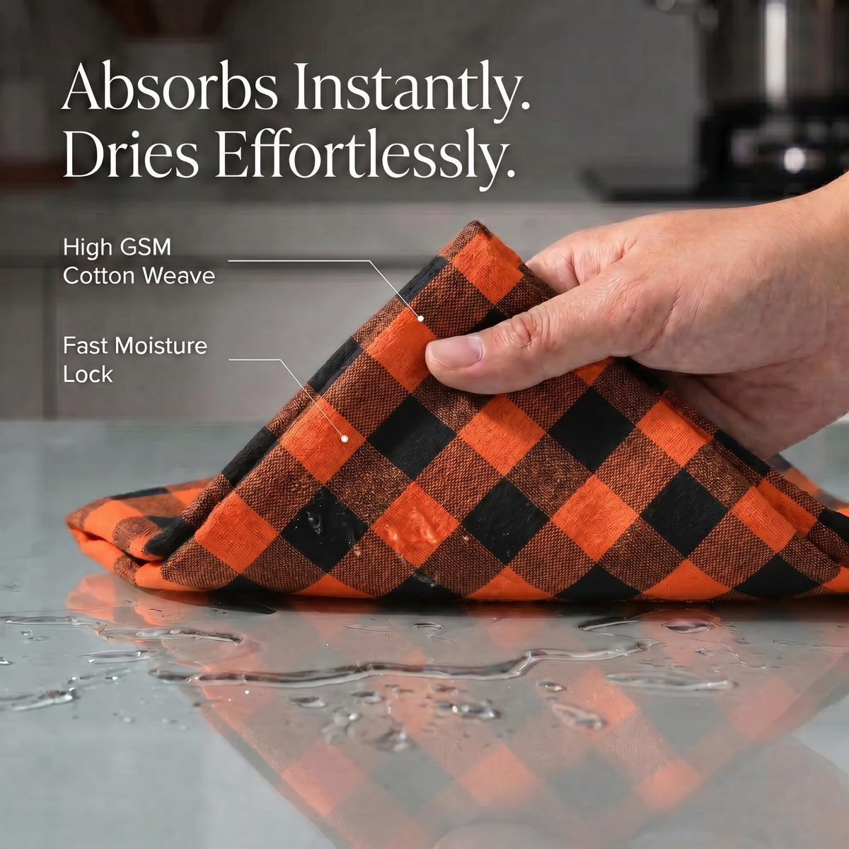 Kitchen Towels Cotton Dish Towels 20”x30” (6 Count)