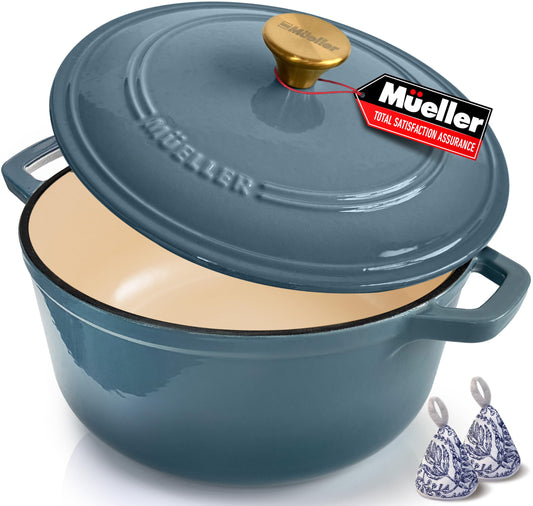6 Quart Enameled Cast Iron Pot Dutch Oven