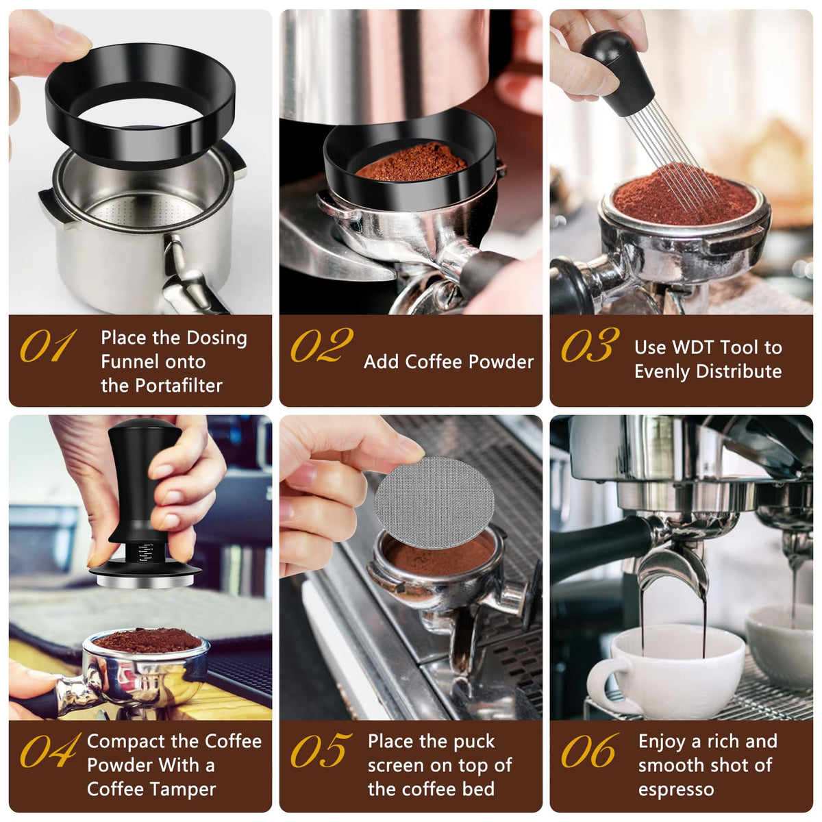 25 PCS Espresso Accessories Kit (25 Count)