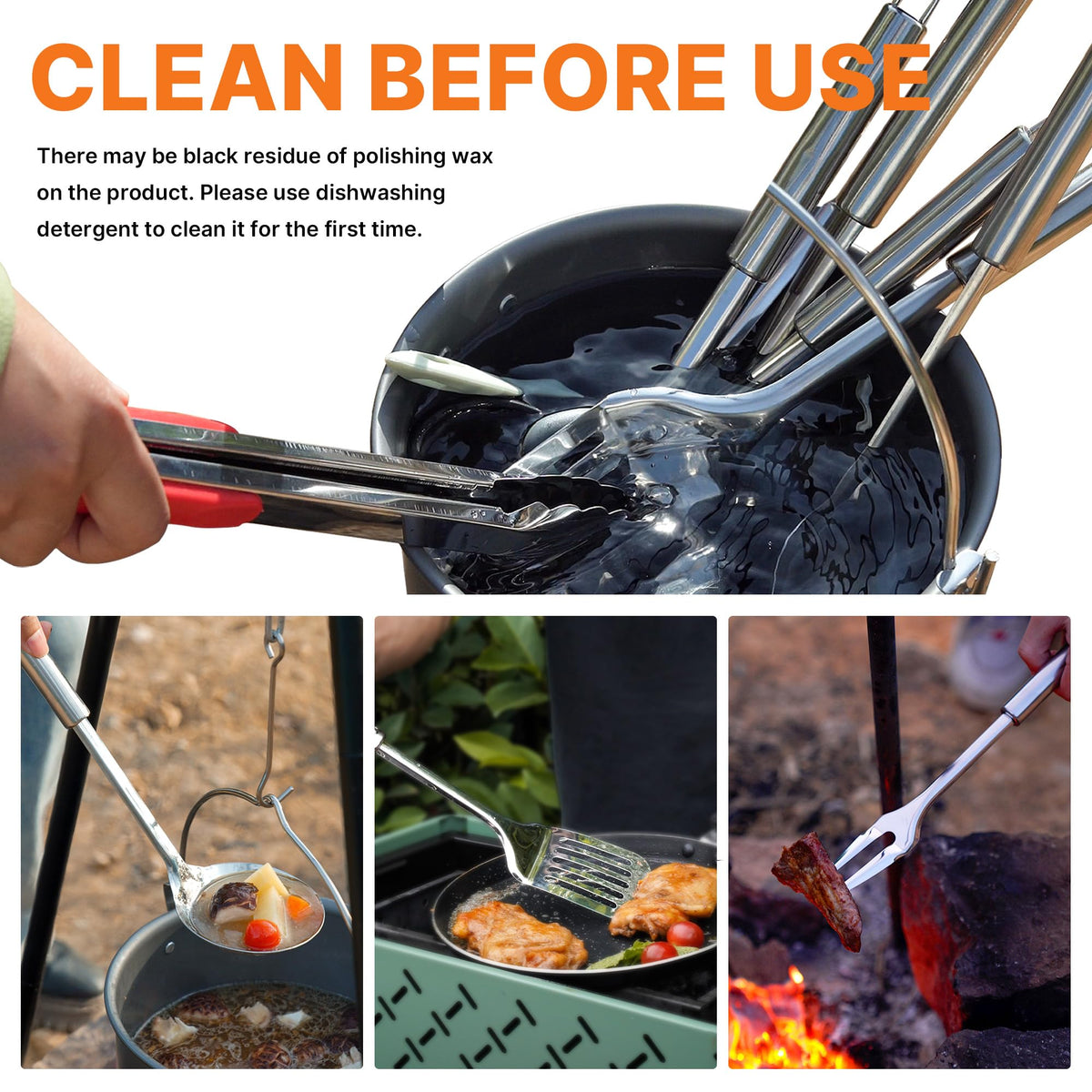 Portable Camping Cooking Utensils Set 28PCS (28 Count)