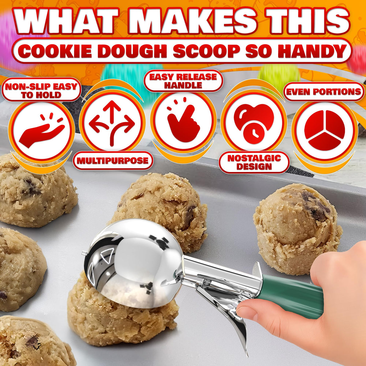 2.67 Oz Ice Cream Scoop with Trigger