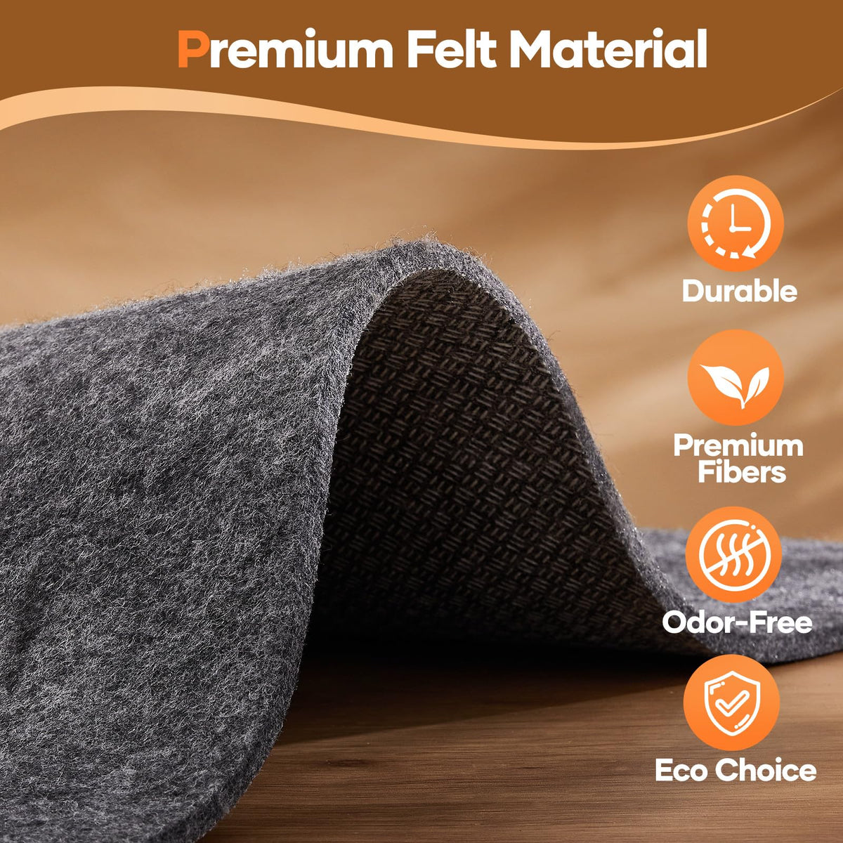 Non Slip Cushioned Rug Pad Gripper (6 Sq Ft)