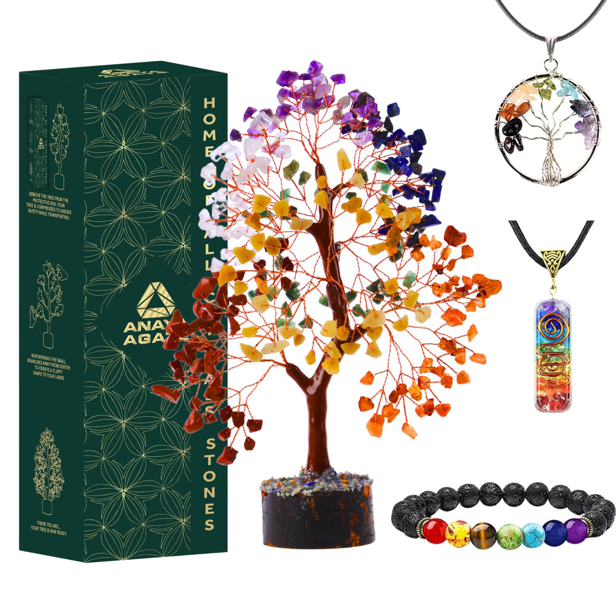 7 Chakra Crystal Tree of Life w