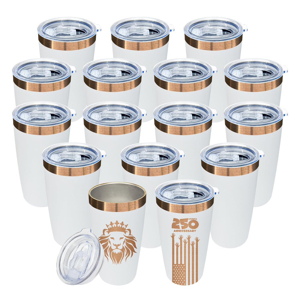 10 oz Coffee Tumbler Bulk Travel Coffee Mug (16 Count)