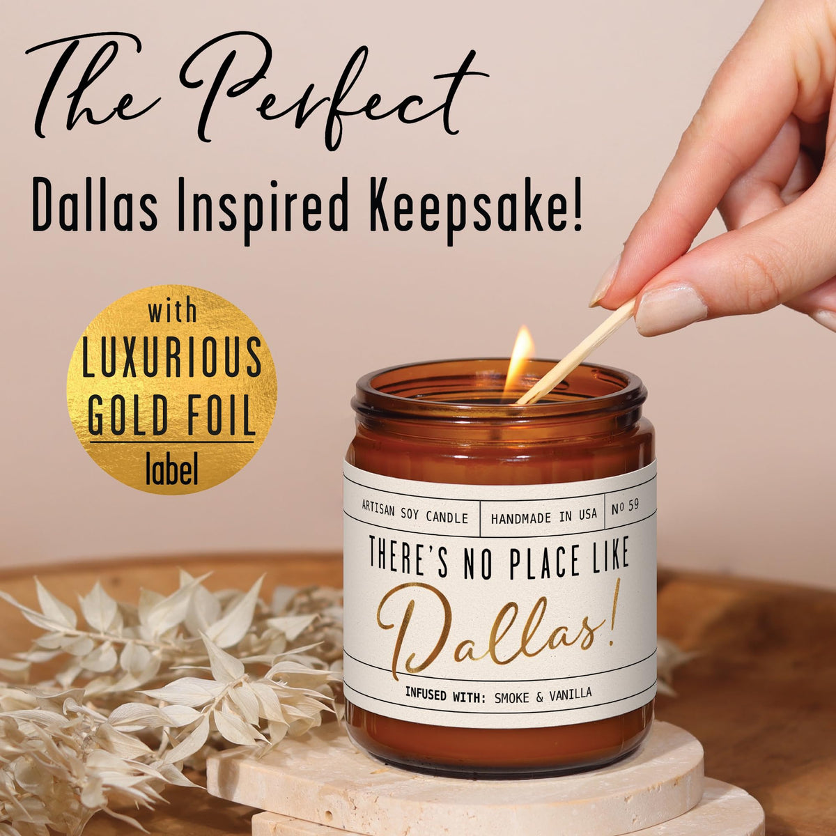 Dallas Gifts Dallas Decor for Home (9 Ounce)