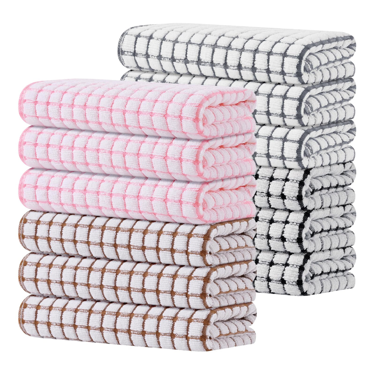 Cotton 12 Pack Terry Kitchen Towels (12 Count)