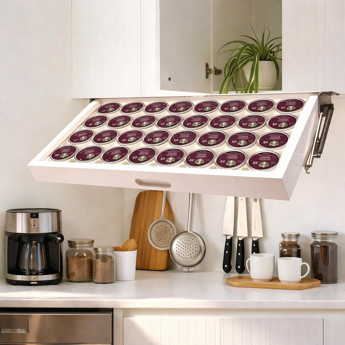 Under Cabinet K Cup Rack