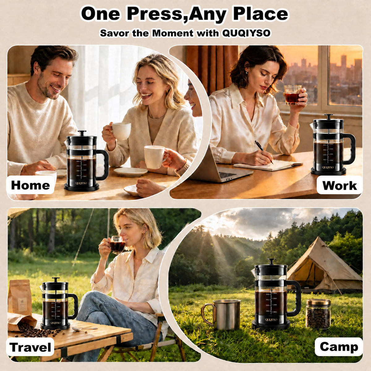 French Press Coffee Maker 51oz
