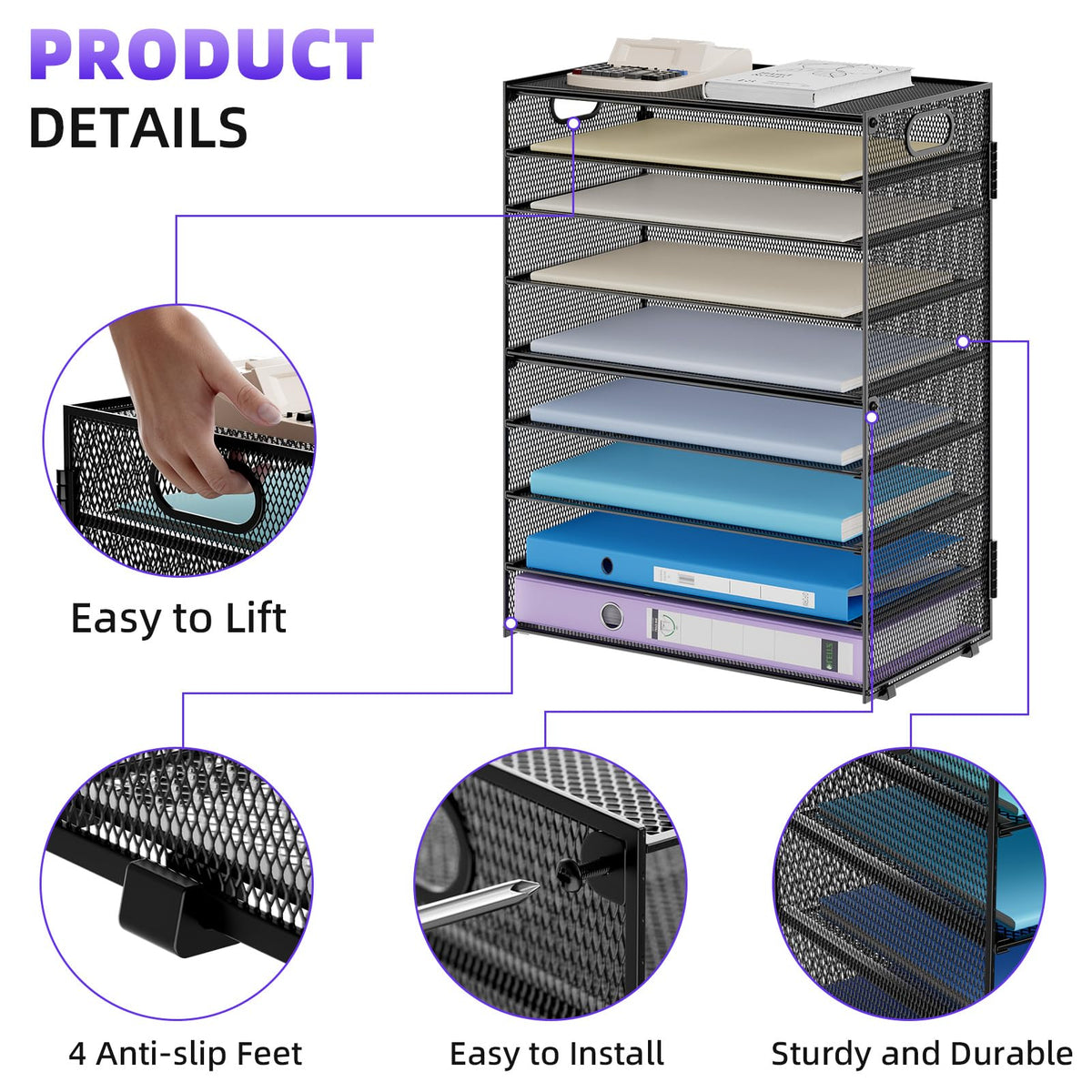 Paper Organizer Letter Tray