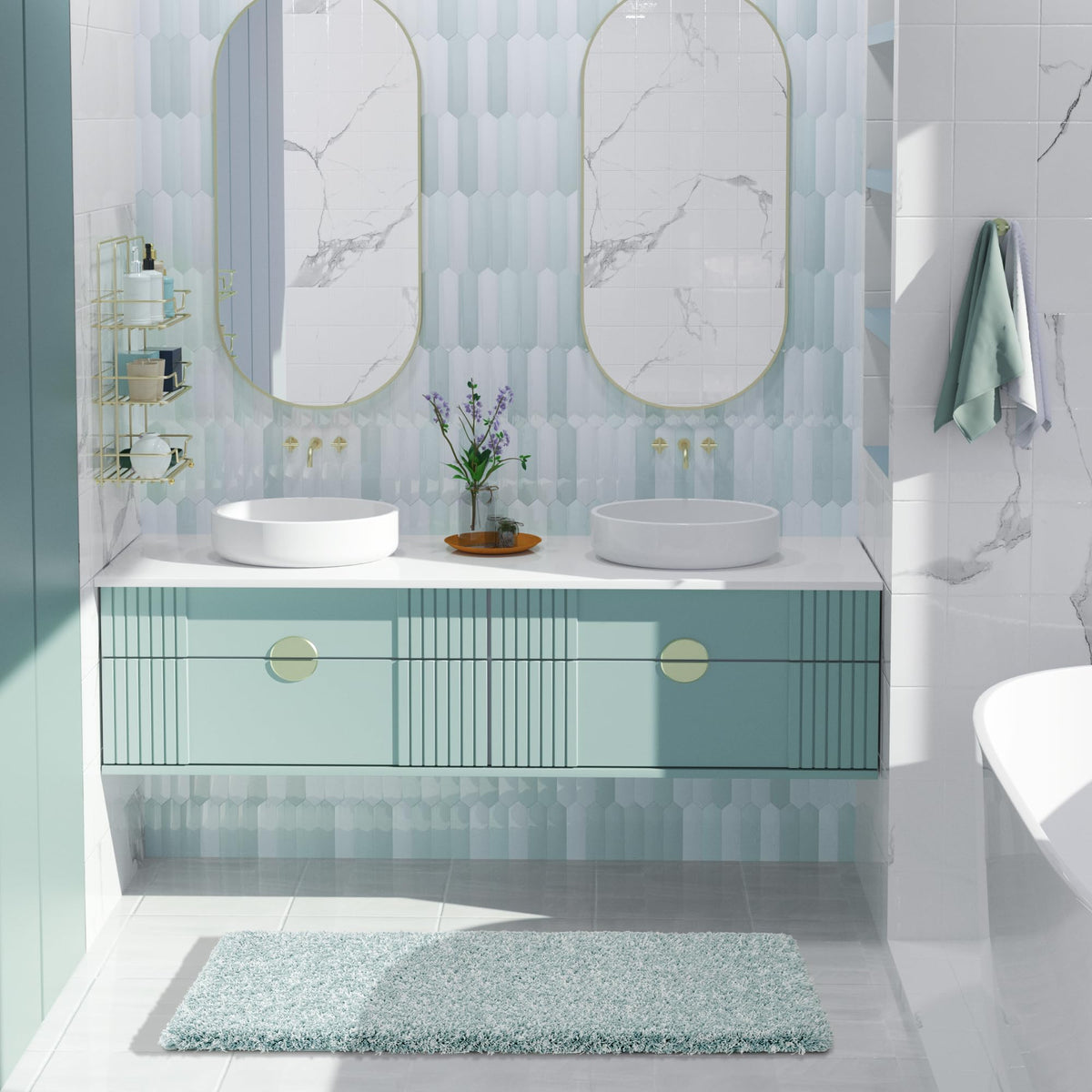 Luxury Bathroom Rugs