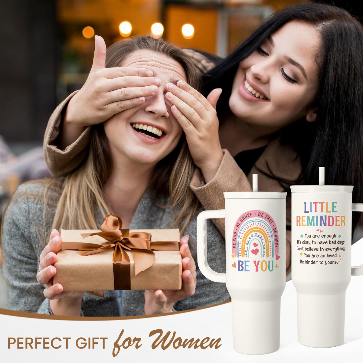 Inspirational Tumbler with Handle 40oz