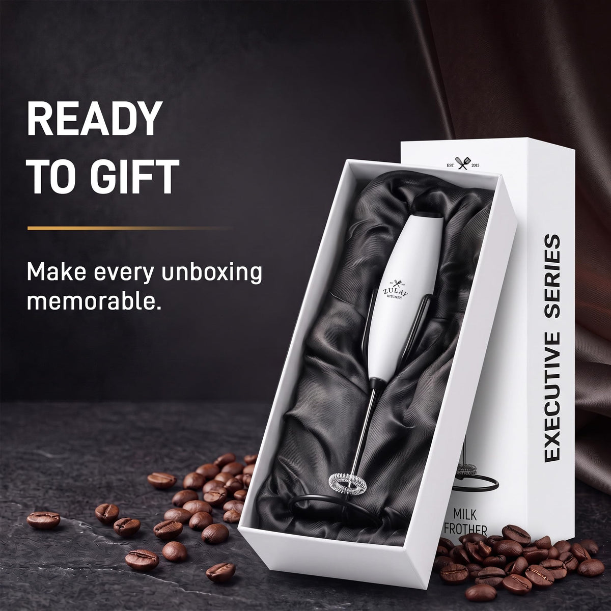 Powerful Milk Frother Wand With Duracell Batteries