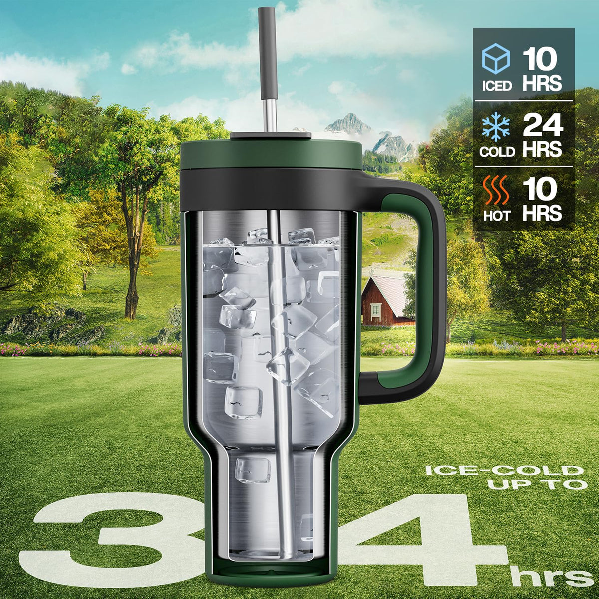 40 oz Tumbler with Handle