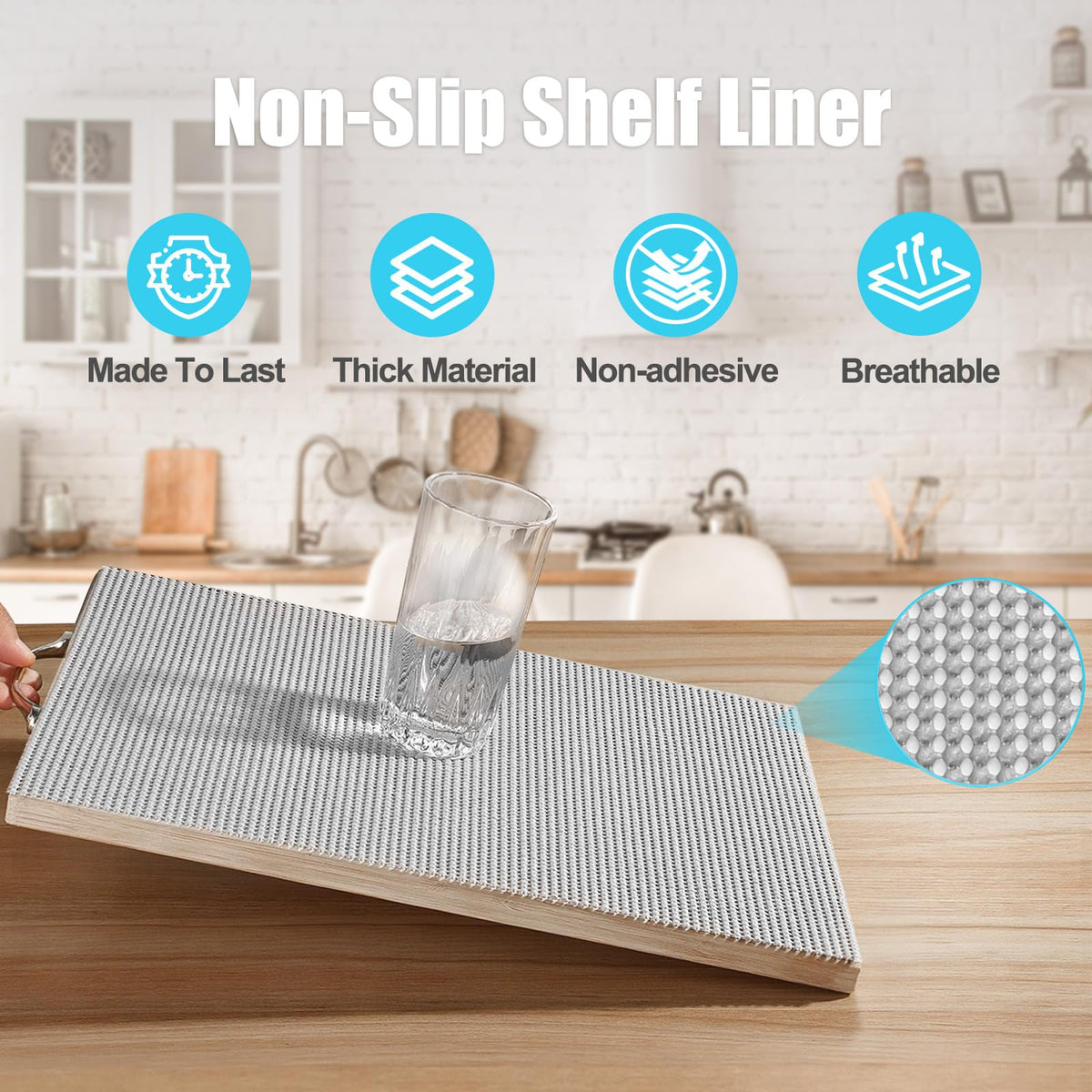 Non Slip Shelf Cabinet and Drawer Liner